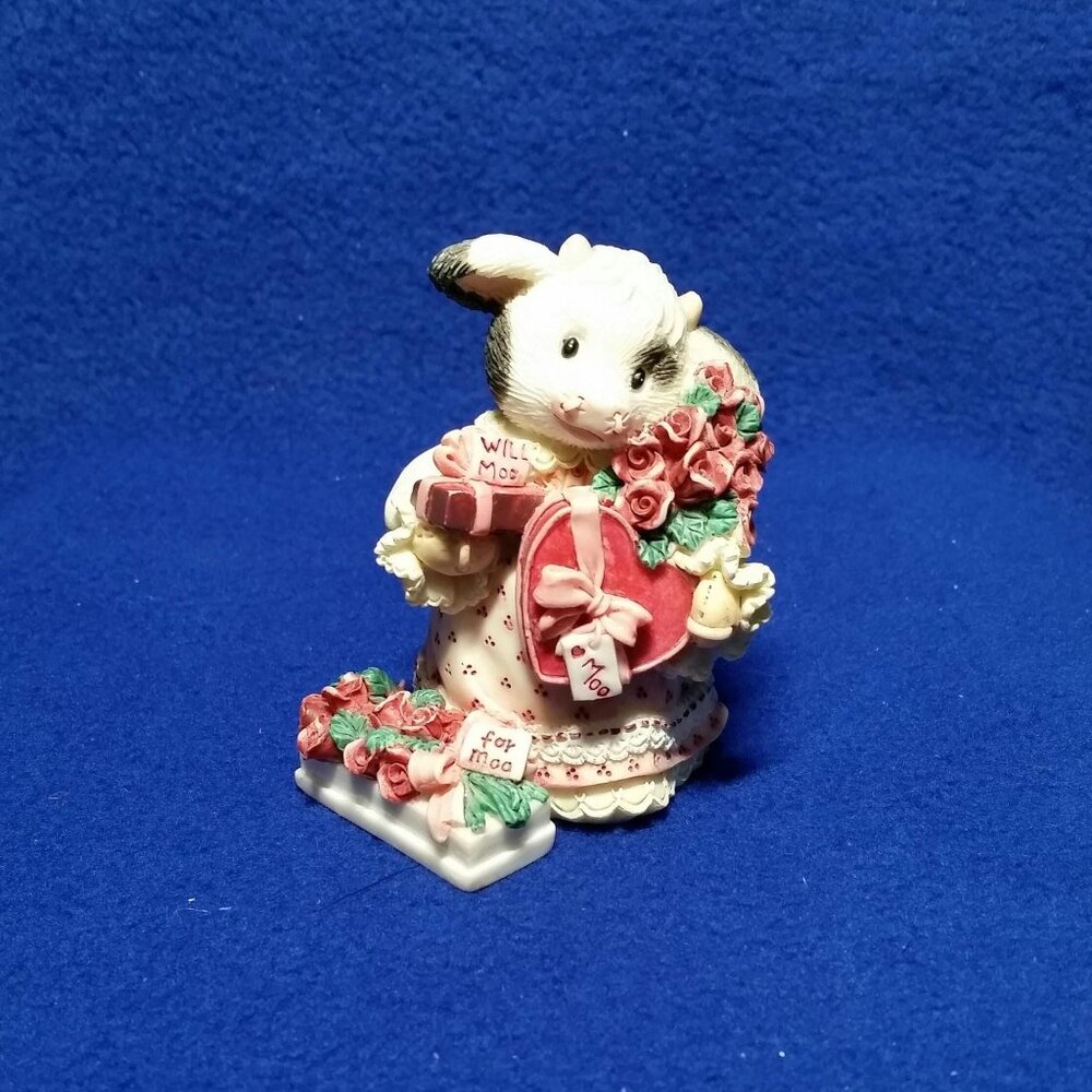 Mary's Moo Moos February I'm Just A Cow Who Can't Say No Figurine Enesco 257451